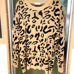 Leopard sweater!